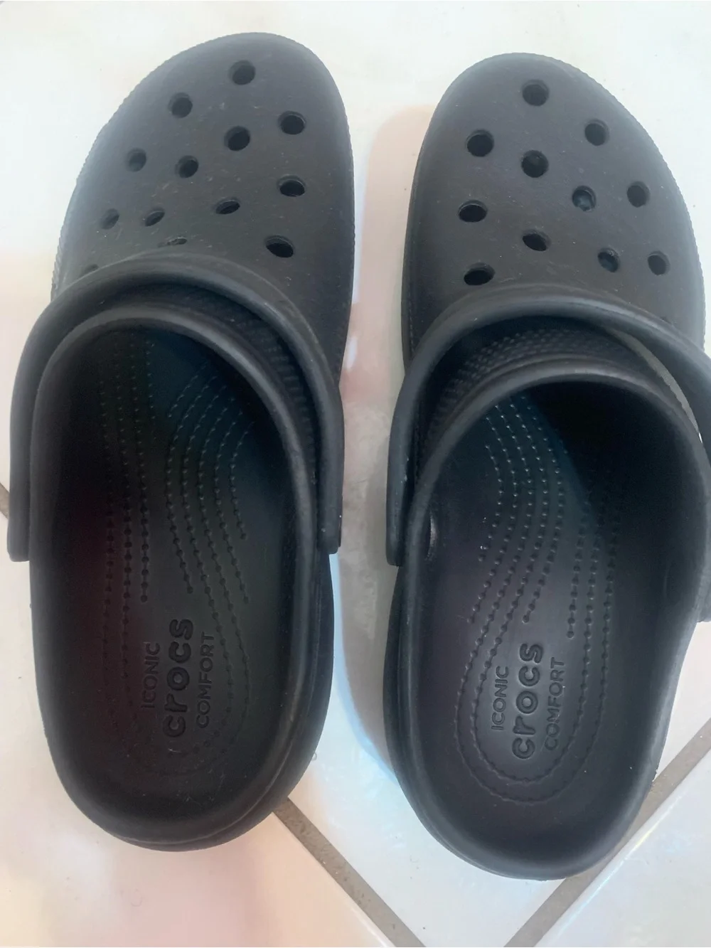 CROCS Kids Black Slip-On Clogs